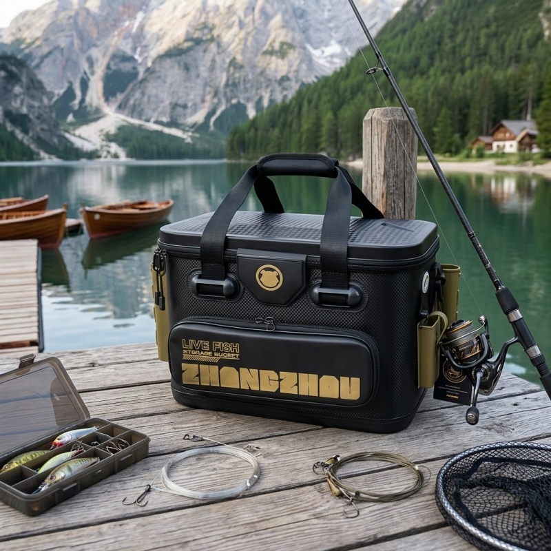 Kotak Pancing EVA Tebal Portab - Fishing Kayak Crate ulasan dan harga